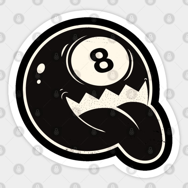 Eight ball monster Sticker by InnerYou